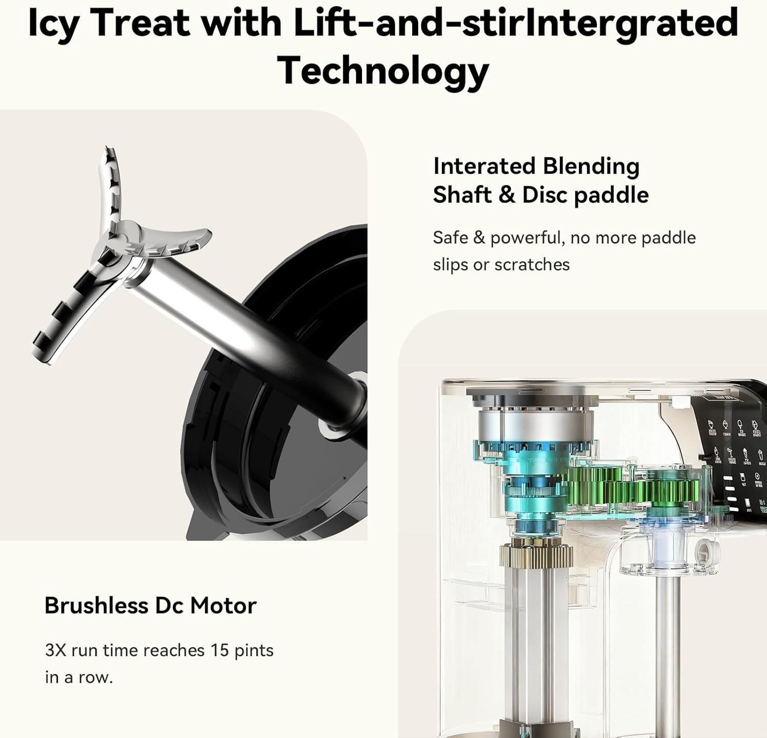 Ice Cream Maker with Pint Containers & Lids, for Gelato, Mix-ins, Milkshakes, Sorbet, Smoothie Bowls & More, 10 One-Touch Programs