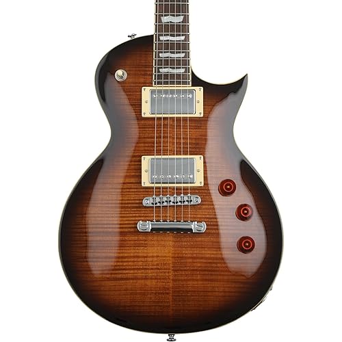 ESP LTD EC-256FM Electric Guitar - Dark Brown Sunburst