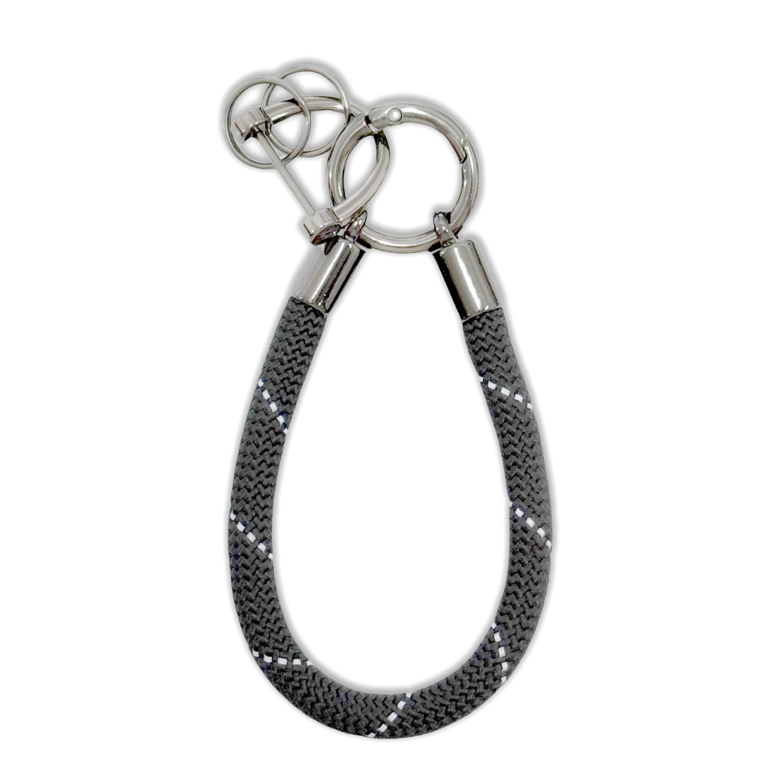 Car Keychain Zinc Alloy Keyring Detachable Key Chain for Women and Men Soft Rope Lanyard Car Key Fob Holder