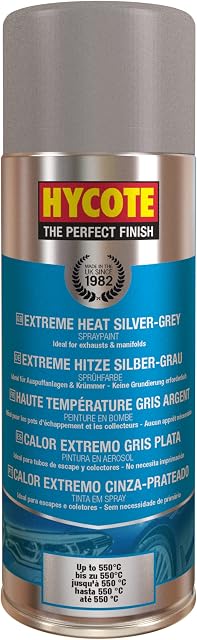 Hycote 400ml Extreme Heat Spray Paint - Silver Grey