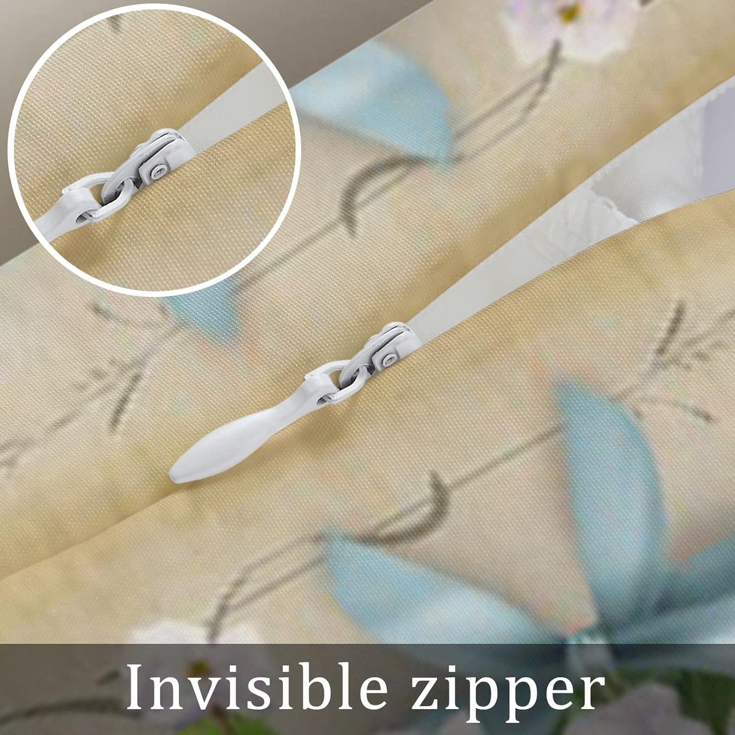 Vintage Spring Flowers and Easter Eggs Pillow Cases Holiday Home Decor Cushion Cover Sofa Decor Pillowcase