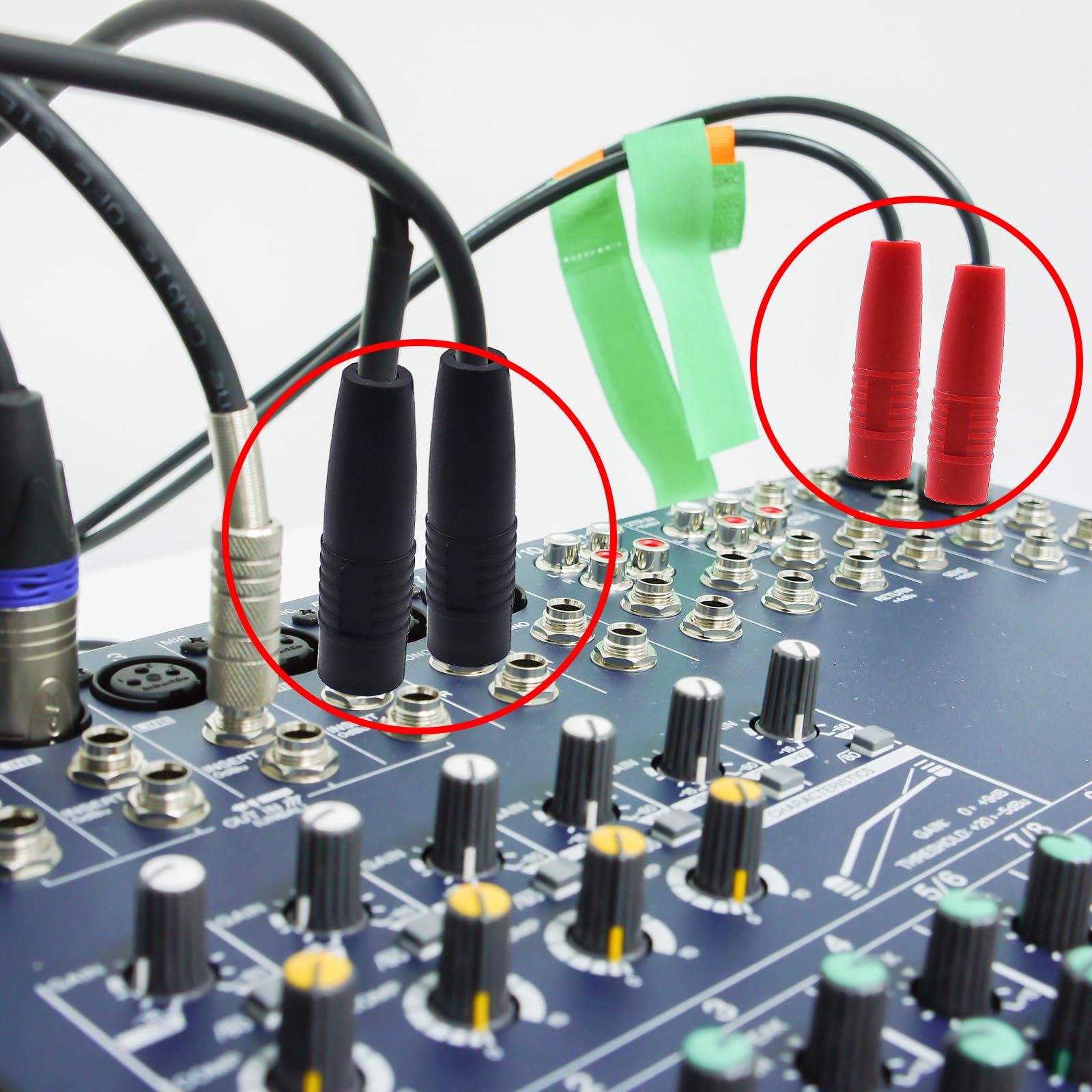 Spina Banana Femmina 4mm Presa Jack Isolata PA Rame per Test Elettrici Rosso Nero 16 Pezzi