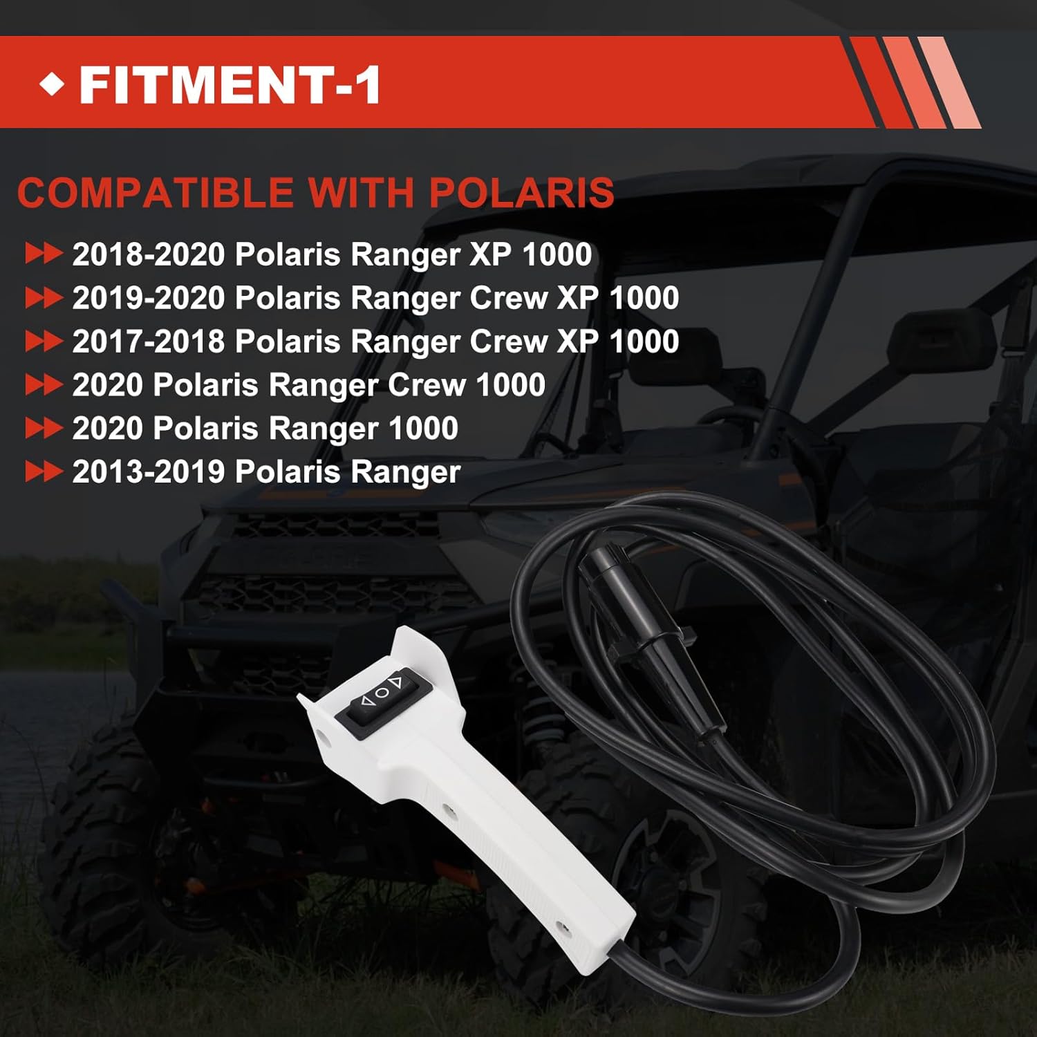 4013466 Winch Remote Handle Compatible with Polaris RZR Ranger 500 570 Crew XP 900 1000 2013-2020, Replace 4013466
