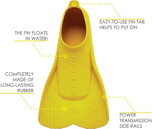 Miniatura 5 de Cressi Aletas de natación flotantes cortas para aprender a nadar - Para niños de 1 año en adelante - Mini Light diseñado en Italia