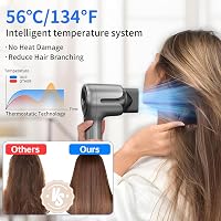 BootyBay 1500W Ionos Hajszárító Mágneses Fúvókával, Kefe Nélküli Motor, Csendes 5