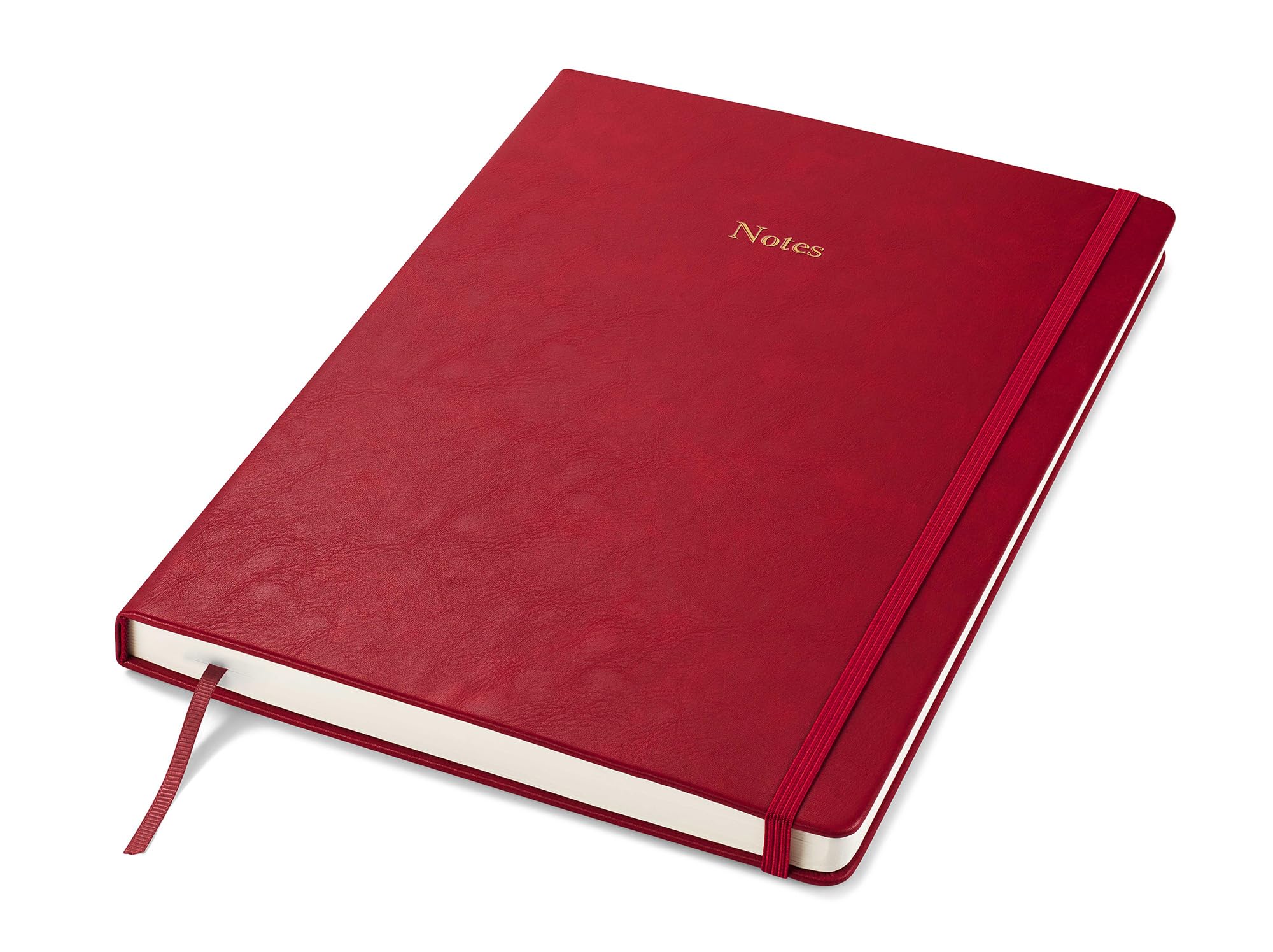 Wykeham's Executive Notebook – 8.5" x 12" – Customization Available (Crimson – Lined) — image 1