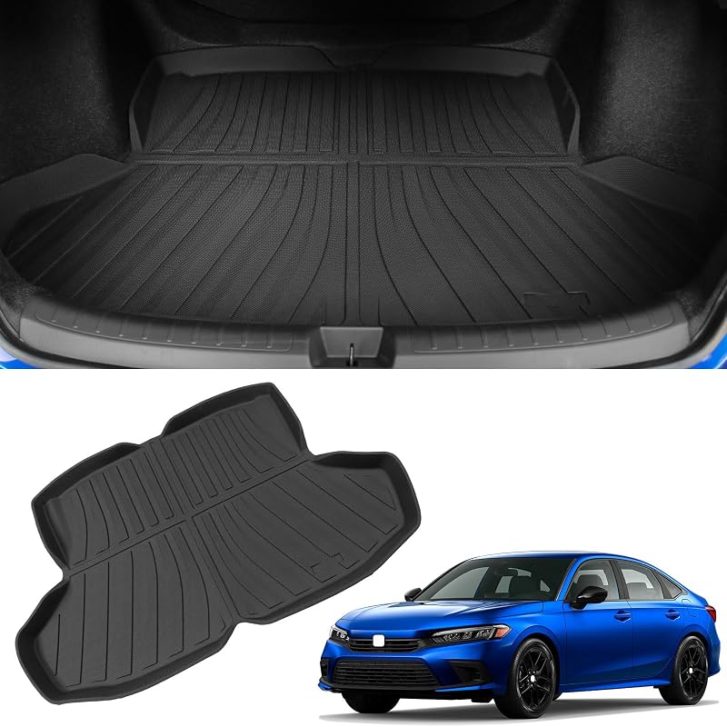 Forro para porta-malas em TPE powoq compatível com Honda Civic Sedan 2022–2026