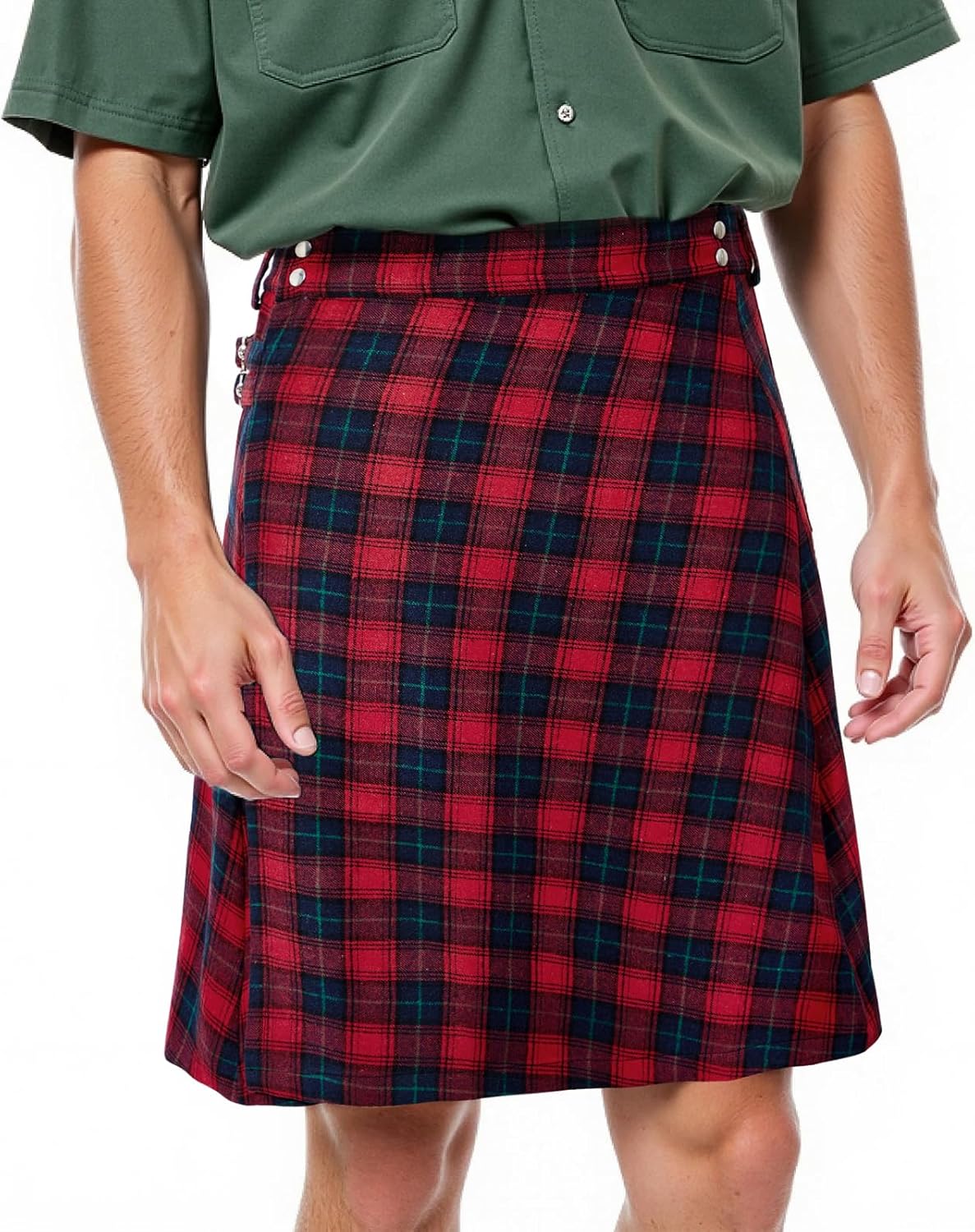 Men’s Kilt Scottish Kilts for Men Scottish Tartan Kilt Utility Kilts Scottish Traditional Kilt Plaid Tartan Skirt - Image 2