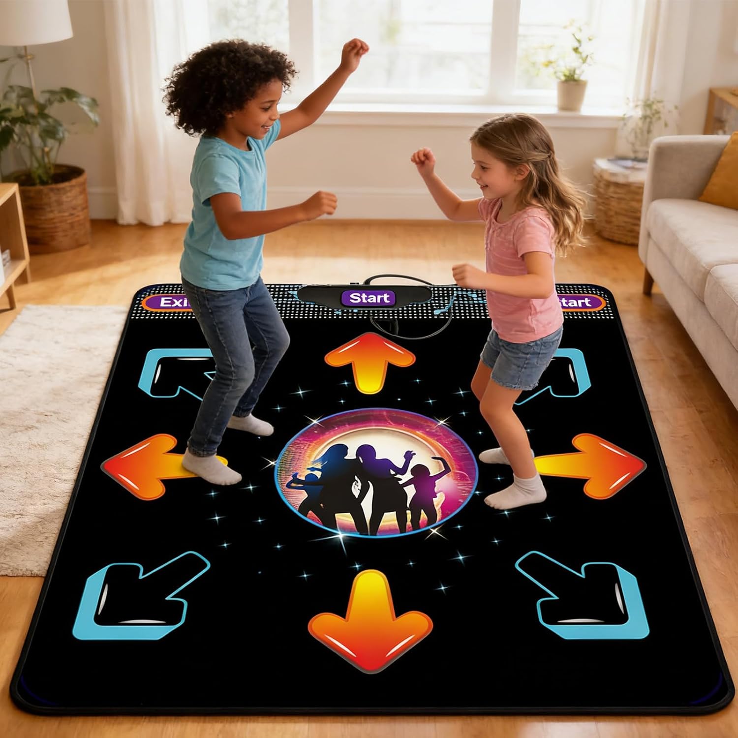 USB Interactive Light Up Dance Mat for with Multiple and Anti Slip PVC Design