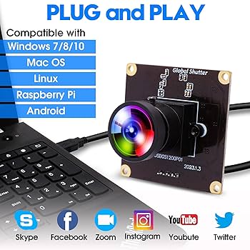 【新品・未使用】90FPS グローバルシャッター USB カメラ ELPCAM Amazon.co.jp: 90FPS グローバルシャッター USB カメラ ELPCAM