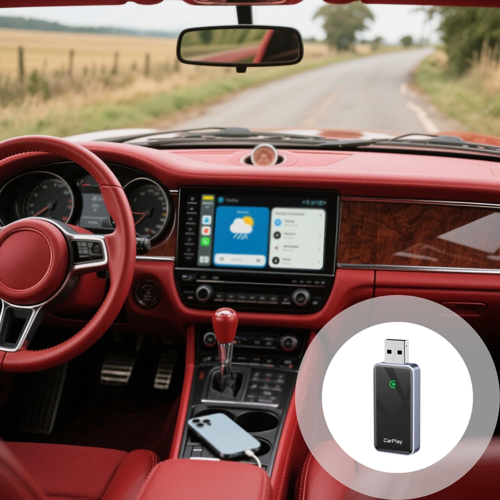 Bezprzewodowy adapter Carplay, system Android Auto Conversion Box, uniwersalna integracja pojazdów, inteligentna bezprzewodowa gra Carplay