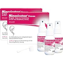 Frauen 20 mg/ml Spray 3X60 2er Pack ml f r volles Haar - Stoppt Haarausfall f rdert nat rliches Haarwachstum