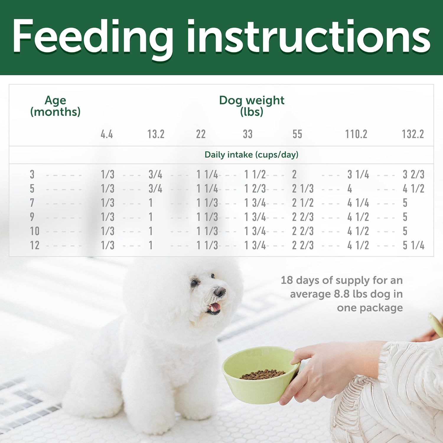 Nature's Protection Small & Large Breed Puppy Food Dry - Grain Free, High Protein, Anti-Tear Stain Formula - Dog Kibble for All Breeds with White or Light Fur (Superior Care - Salmon, 3.3 lb)