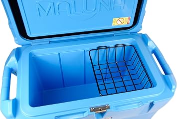 Maluna CLWJ-053 70 Quart Cooler Dry Goods Wire Basket Accessory | Internal Storage Organizer for Maluna 70 Rotomolded Ice Chests | Corrosion Resistant Coated Steel Food Rack | Made in USA