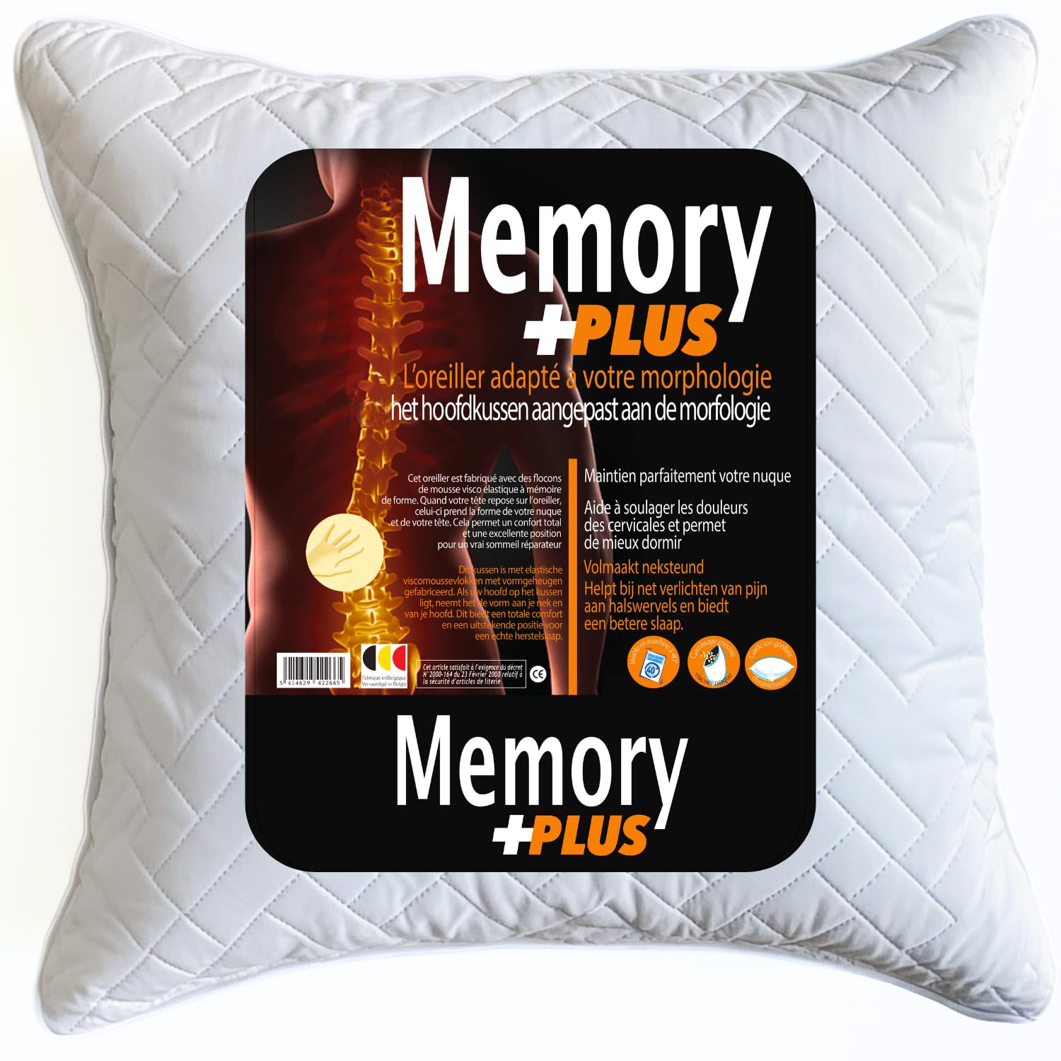 Imbottitura Cuscini Memory Foam Effetto Piuma D'Oca - 30x50cm Anallergico E Indeformabile - Made In Italy - Foto 9