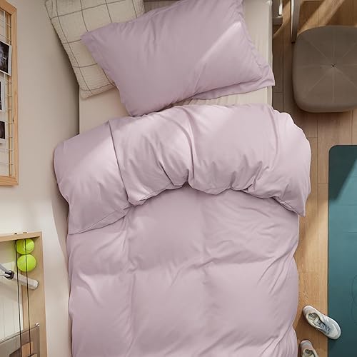 Vista 370 de Bedsure - Juego de funda de edredón de tamaño matrimonial, ropa de cama suave con doble cepillado, 1 funda de edredón (80 x 90 pulgadas) y 2 fundas