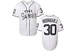 Bel Air Jersey Shirt Sleeve Benny James Rodriguez #30 The Sandlot Legends...