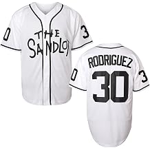 Bel Air Jersey Shirt Sleeve Benny The Jet Rodriguez #30 The Sandlot Legends T Shirt 3D Print Fashion Baseball Jersey S-3XL