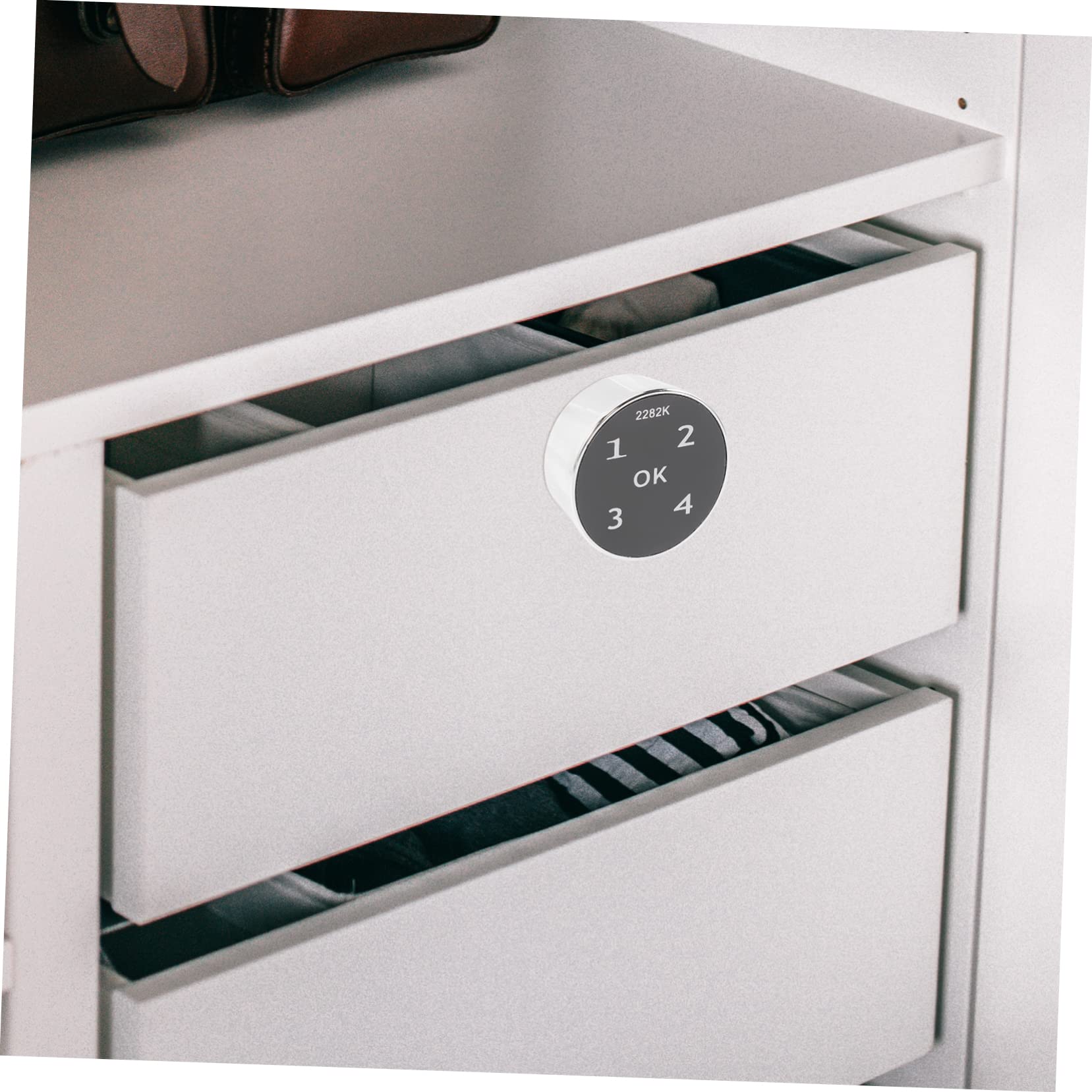 DOITOOL 2pièces Serrure Électronique à Écran Tactile Pour Armoires Serrure Digitale Résistante Aux Rayures Sécurisée Et Pour Portes De Placard