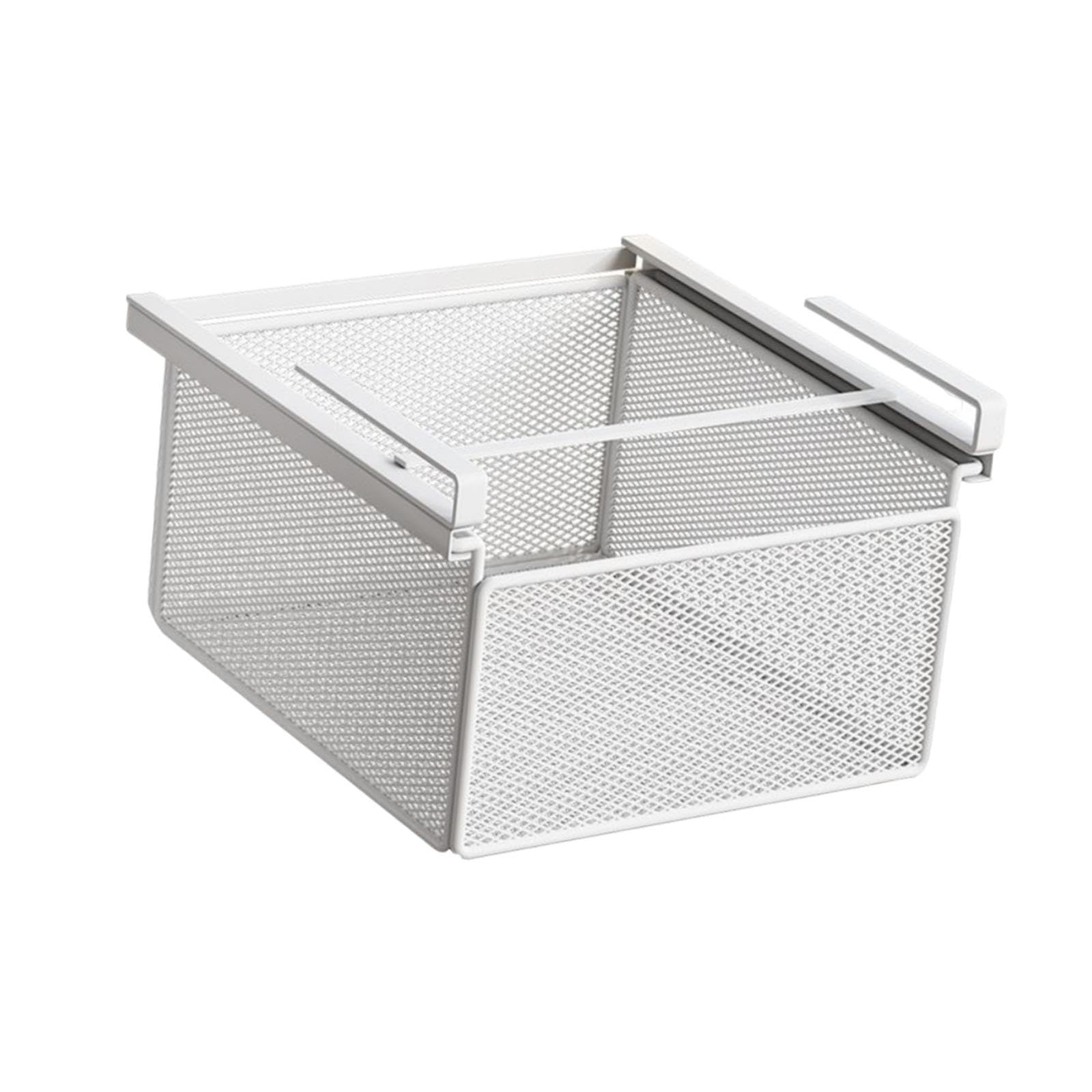 Panier suspendu rangement placard cuisine étagère suspendue métal robuste blanc S