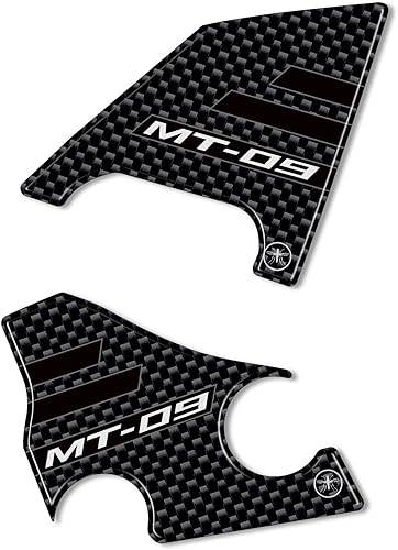 Miniatura 2 de labelbike - Pegatinas 3D Protectores de talón de motocicleta compatibles con Yamaha Mt-09 2017-2020