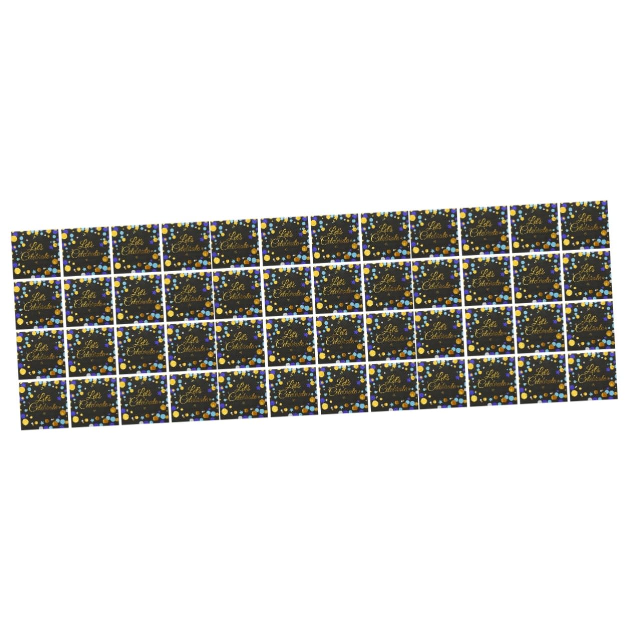 MAGICLULU 3 Sätze Bronzier Servietten Goldene Servietten Partyzubehör Eid Mubarak Partygeschirr Getränke Aus Papier Jungfräulicher Zellstoff Black 40 Stück * 3