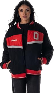 The Wild Collective Unisex Ohio State Nylon Quilted Bomber Jacket