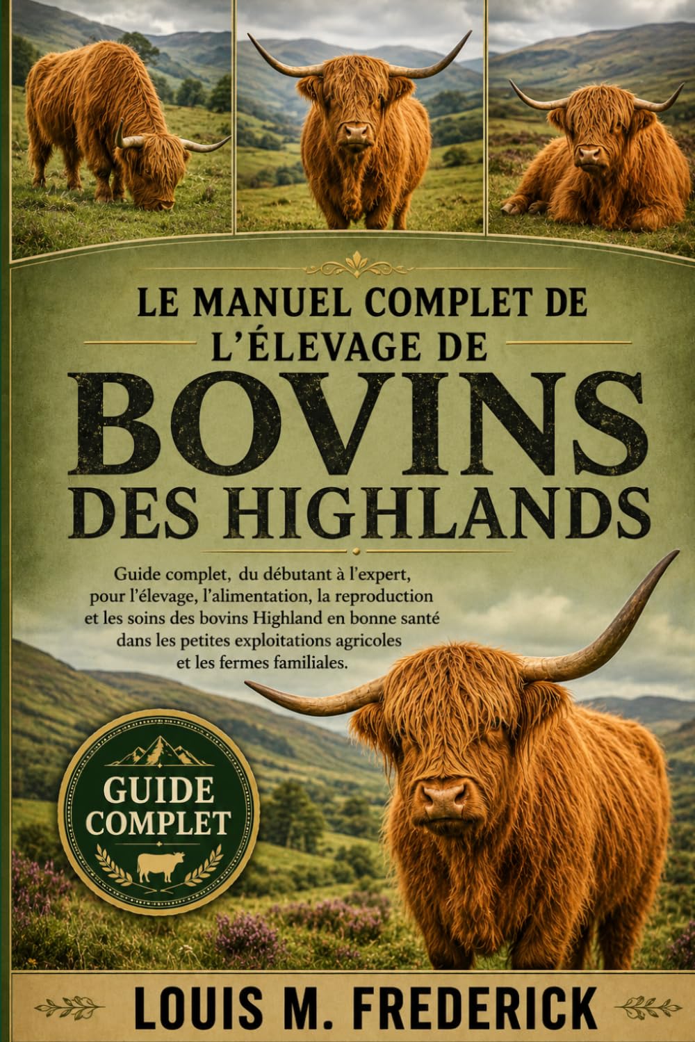 LE MANUEL COMPLET DE L'ÉLEVAGE DE BOVINS DES HIGHLANDS: Guide complet, du débutant à l'expert, pour l'élevage, l'alimentation, la reproduction et les ... agricoles et les fermes familiale