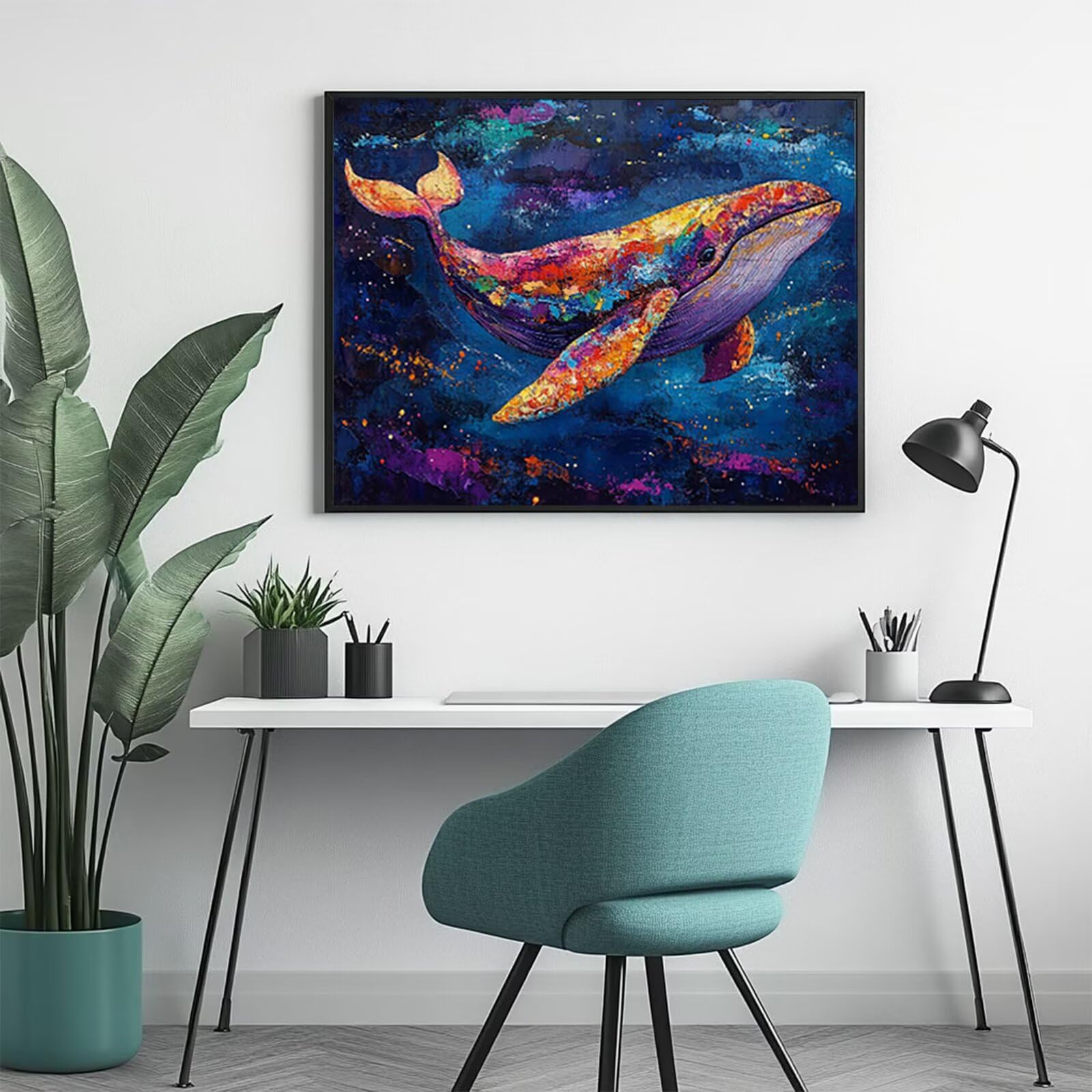 Puzzle 1500 Teile Erwachsene Klassische Puzzle Bunter Wal Perfekt Um Die ProblemlöSungsfäHigkeiten Zu Verbessern, FöRdert Konzentration und Geduld, für Erwachsene und Kinder Ab 14 Jahren 87x57 cm J-8