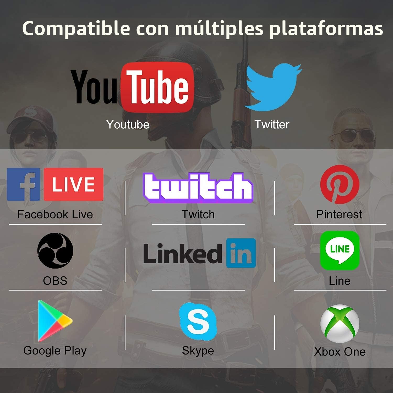 VIXLW capturadora de Video, capturadora Audio y Video USB 3.0, 1080P 60FPS/2K 30FPS Captura de Videojuegos, Tarjeta de Captura 4K HDMI Loop-out para Nintendo Switch/Xbox/PS5/Switch/cámara/PC/OBS