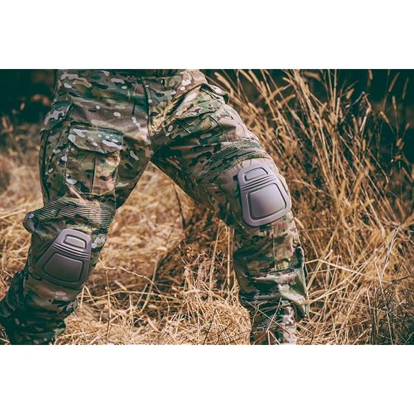 YEVHEV Taktisch Hosen Herren G3 US-Militär Camouflage Ripstop mit Knieschoner für Outdoor-Aktivitäten （Ohne Gürtel） – Bild 8
