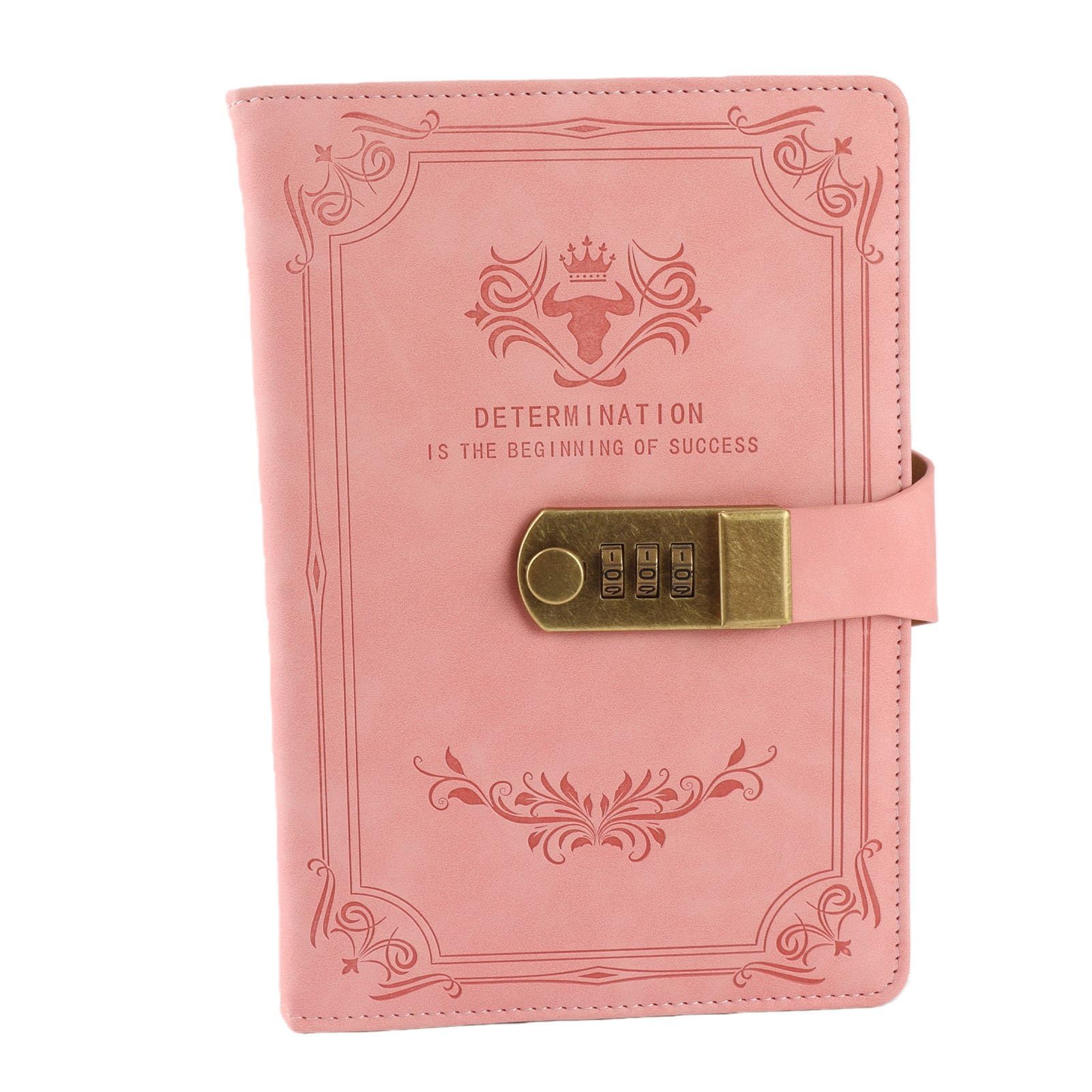 Generic Lock Journal Bezpieczny i Niezawodny Wodoodporny Notatnik z Miejscem na Długopis dla Nastolatek 5,8 X 8,3 ze Sztucznej Skóry PU