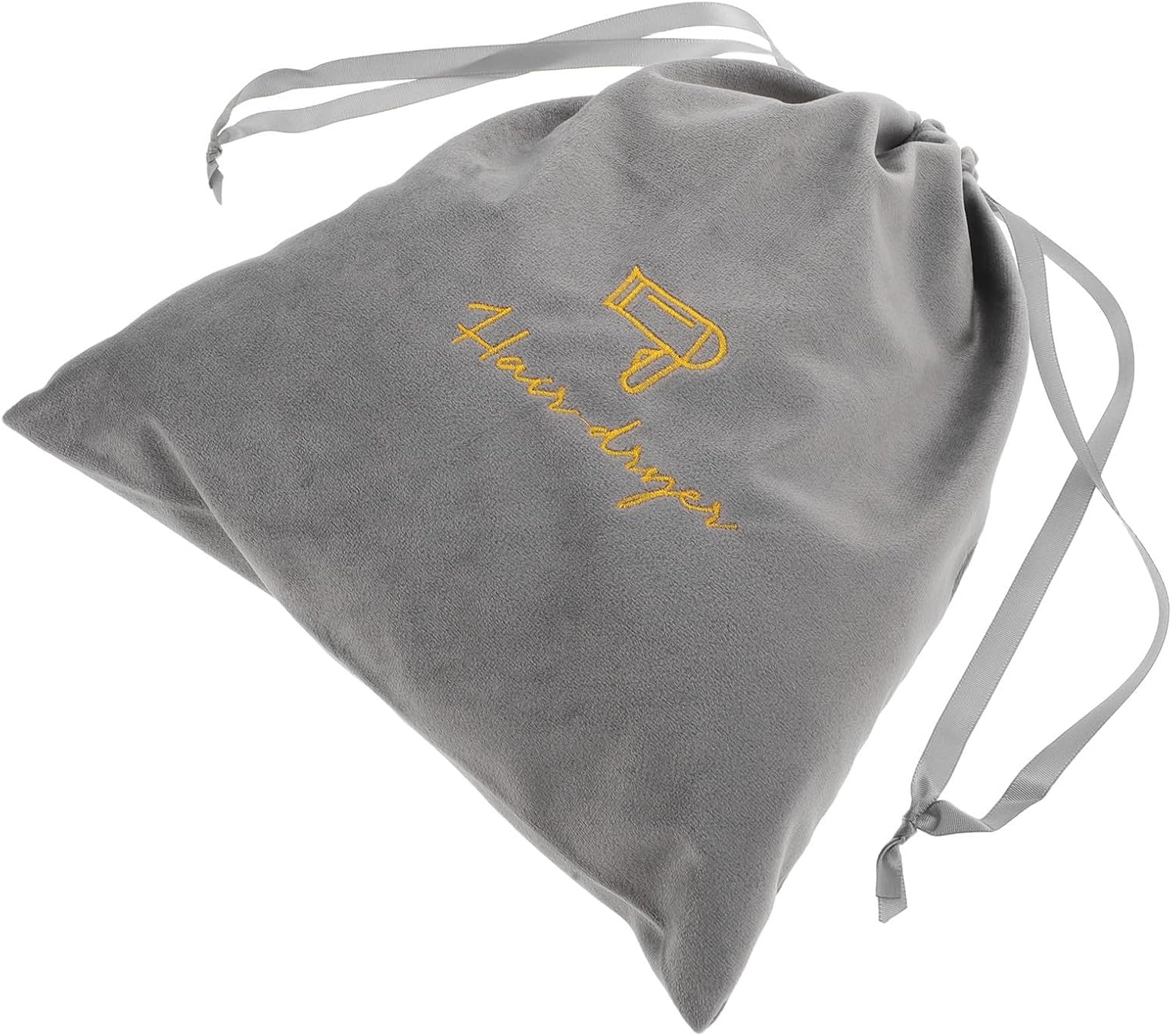 Portable Velvet Hair Dryer Bag for Blow Dryer and Other Small Items, Compact Travel Organizer with 26x30cm Size, for Hotel Use and Traveling