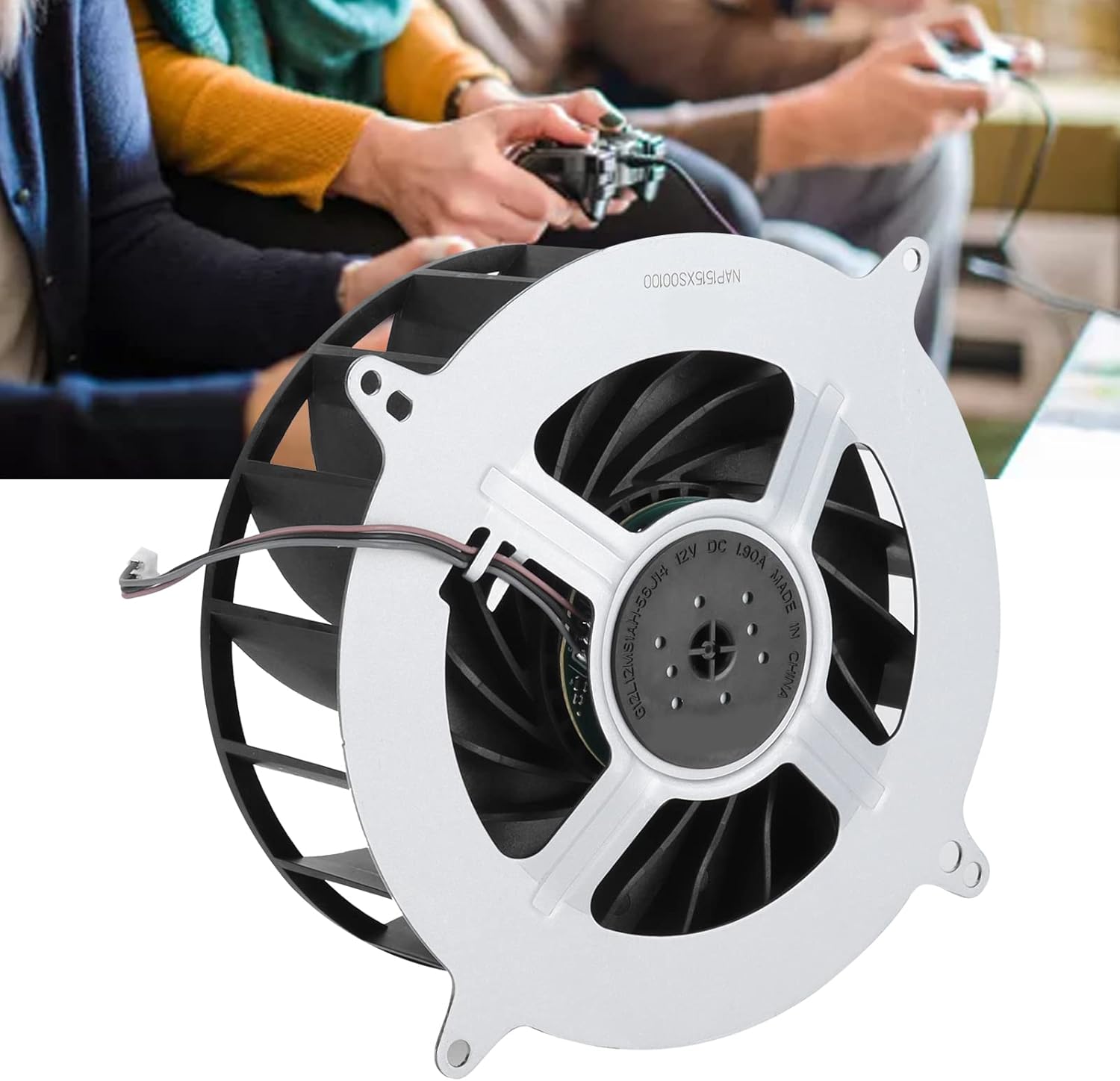Cuifati Replacement Internal Cooling Fan for 5 Game Console 17 Blades Cooling Fan for Gaming Heat Sink 3 Pin CPU Cooling Fan