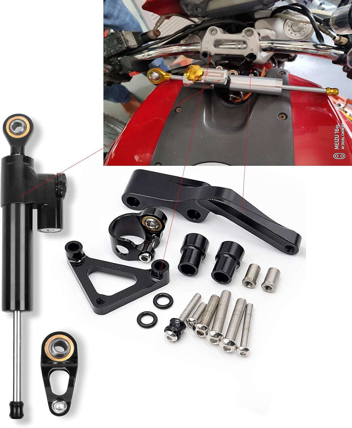 KODASKIN for Honda CB650R Damper Mounting Kit Steering Damper