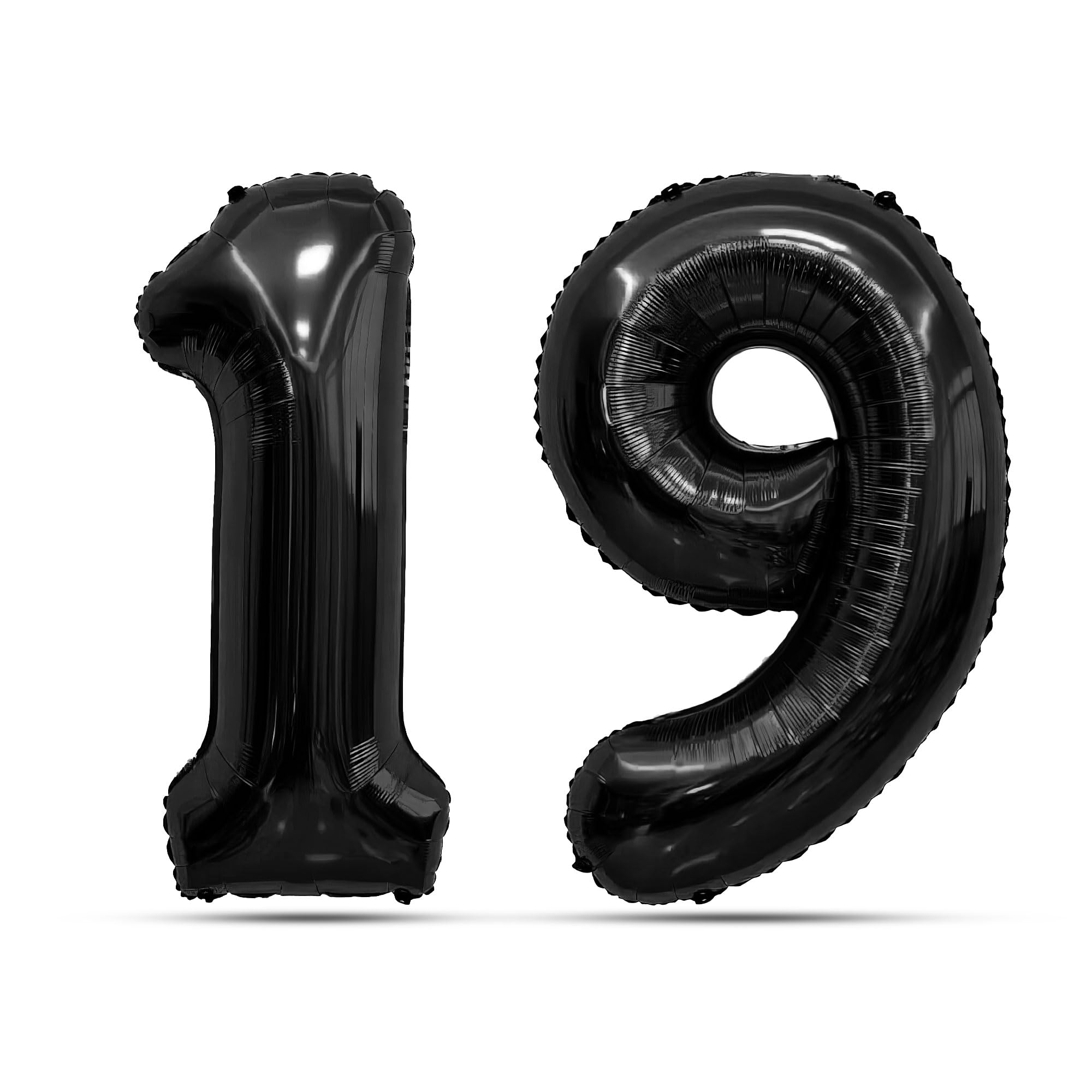 Black Number Balloons 19 Balloon Numbers 19th Number Balloon Foil Mylar Party Balloon For Men Women 19th Birthday Balloons 19 Birthday Decorations For Her Him Anniversary Graduation Decorations