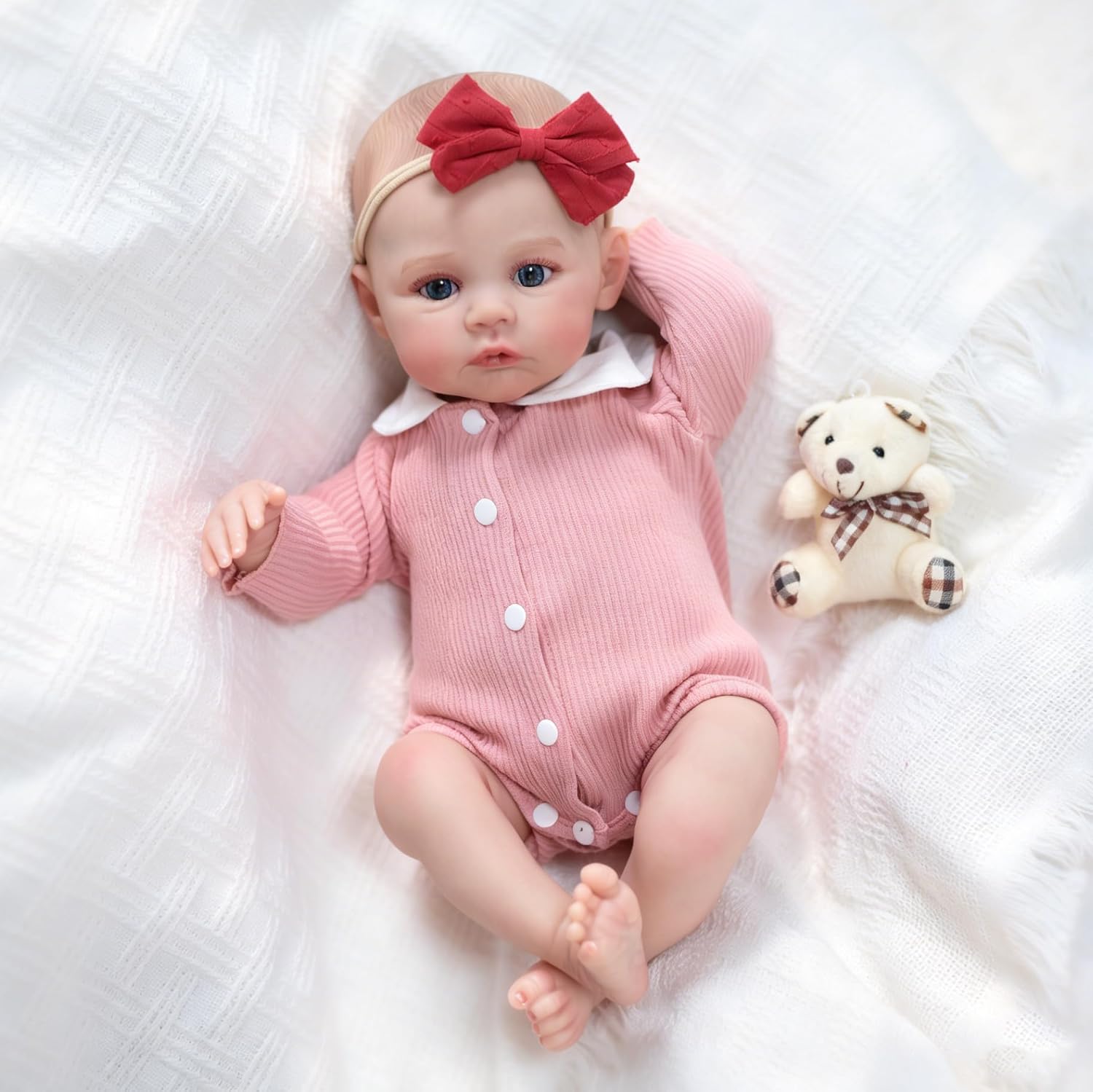 Muñeca Reborn 18 Pulgadas Cuerpo Suave Pesado