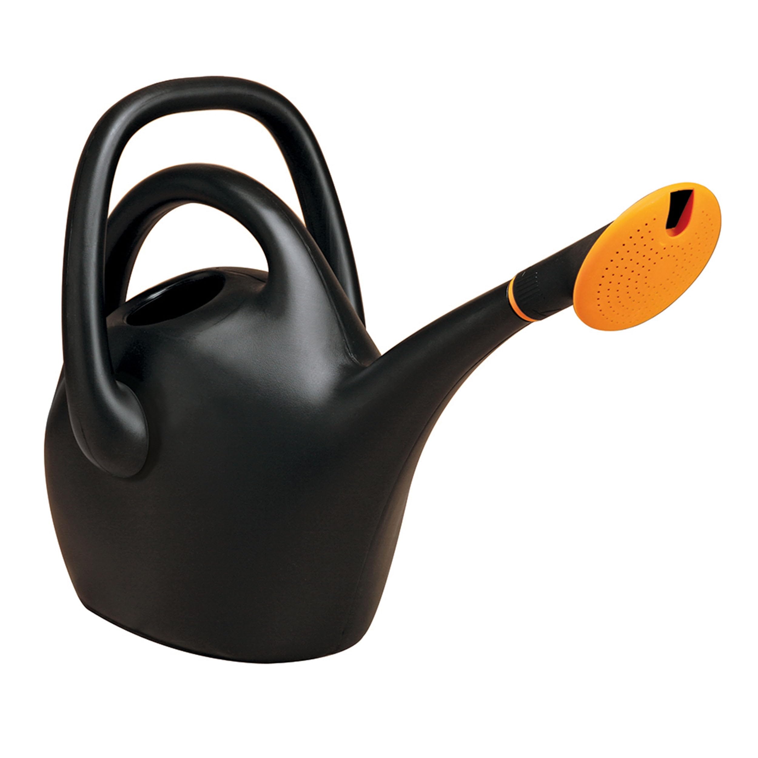 Bloem Easy Pour 2.6 Gallon (333 Fl Oz) Black Watering Can with Durable Construction, Dual Handles, Made in USA