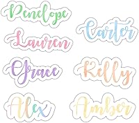 Vista 1 de Personalized Name Sticker Custom Text Stickers Laptop Water Bottle Phone Window Car Decal