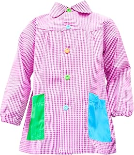 various Bata Escolar Infantil Babi Escolar Niño o Niña para Guarderia y Colegio Cuadrado con Botoens