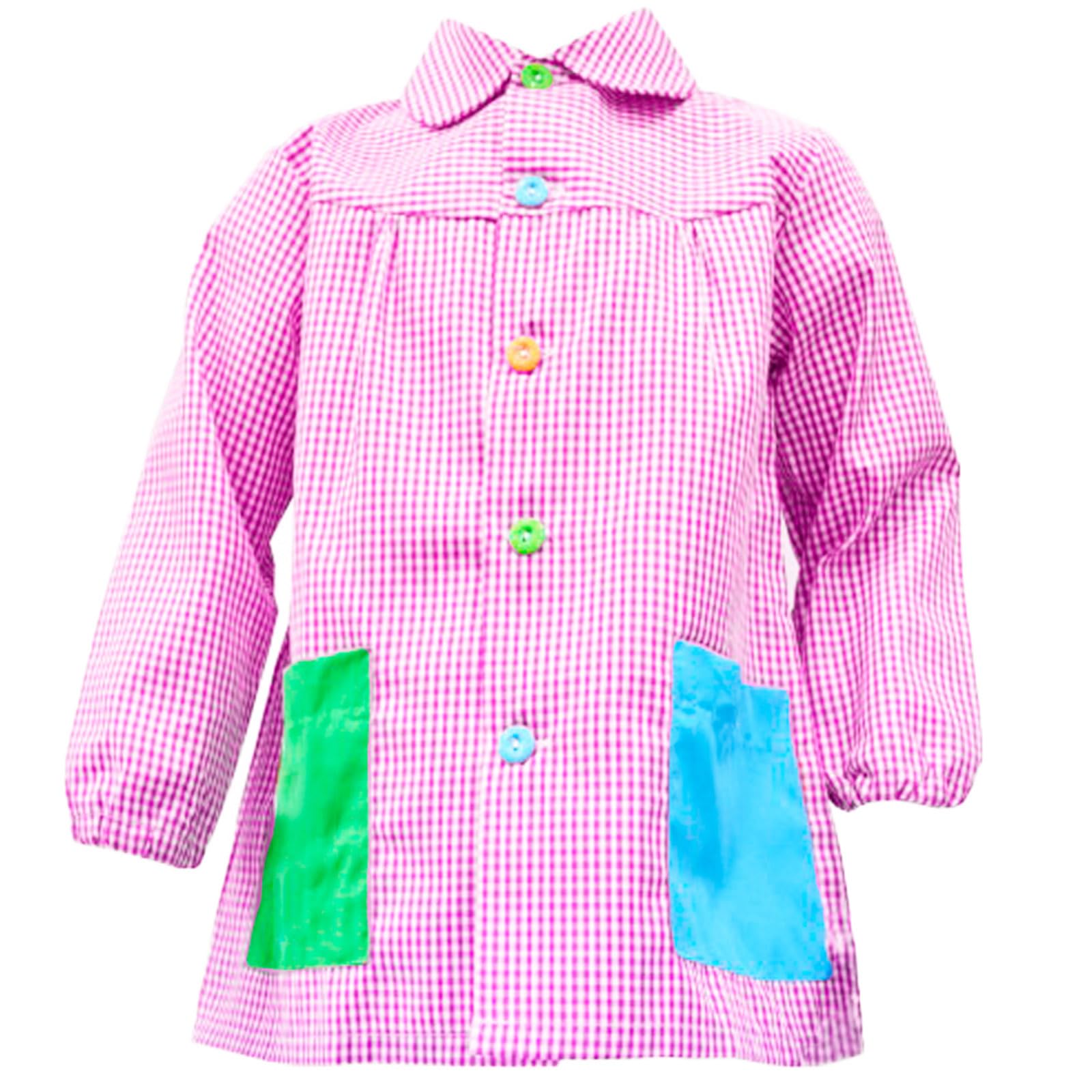 various Bata Escolar Infantil Babi Escolar Niño o Niña para Guarderia y Colegio Cuadrado con Botoens