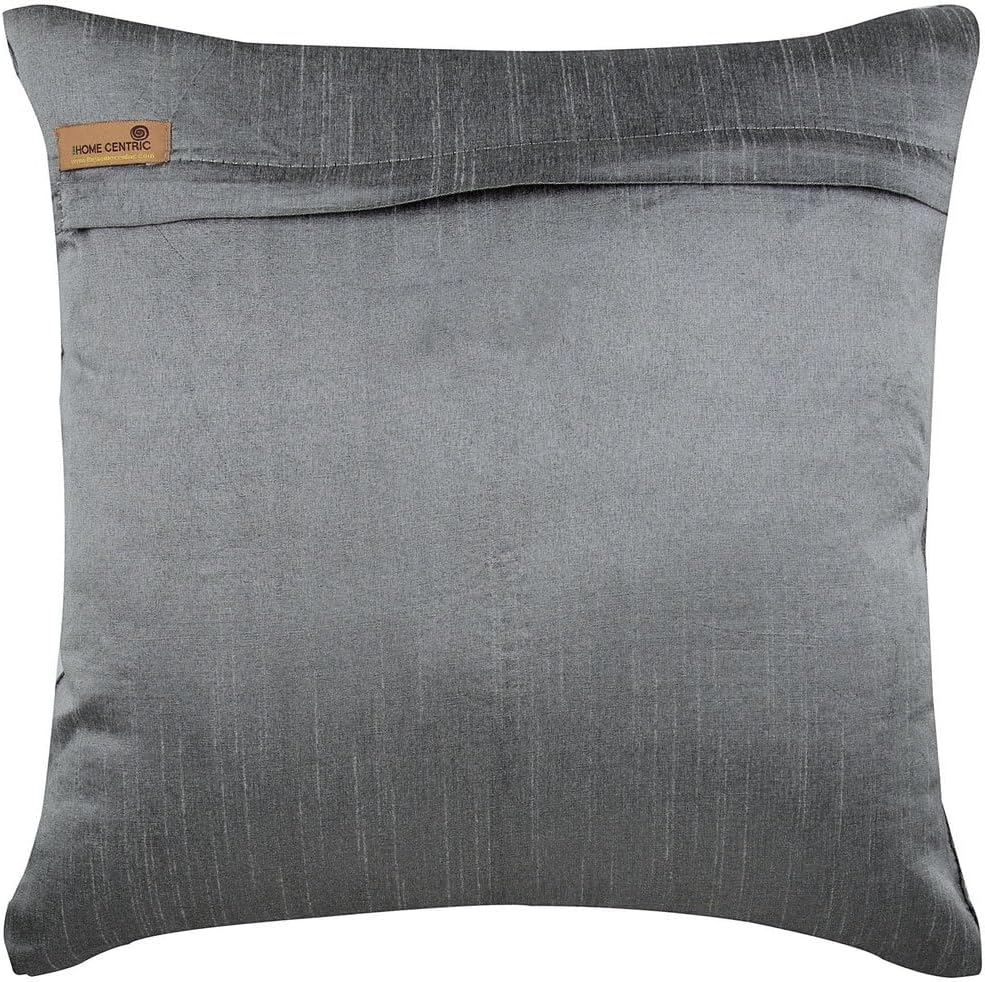 The HomeCentric Pillow Cover, Cushion Cover for Couch, Pillow Covers 12x12 inch (30x30 cm) Silver, Silk Throw Pillow Covers, Handmade Pillow Covers, Modern, Abstract Easter - Gold Becomes Silver