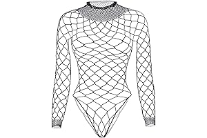 Black Fishnet Bodysuit: Seductive and Edgy