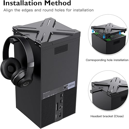 Miniatura 3 de Benazcap Funda compatible con Xbox Series X, funda superior de filtro de polvo y accesorios de filtro a prueba de polvo para Xbox Series X