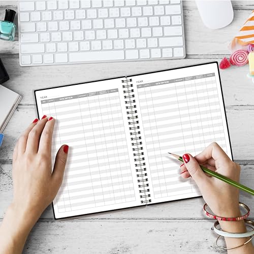 Miniatura 6 de Libro de contabilidad - Libro de contabilidad A5 para contabilidad, pequeñas empresas y uso personal, cuaderno de seguimiento de gastos para