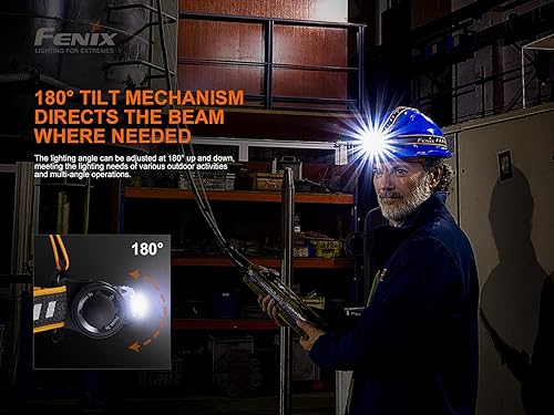 Miniatura 10 de Fenix HM70R - Faro delantero, 1600 lúmenes USB-C recargable con luces blancas, de alto CRI y rojo y organizador Lumentac