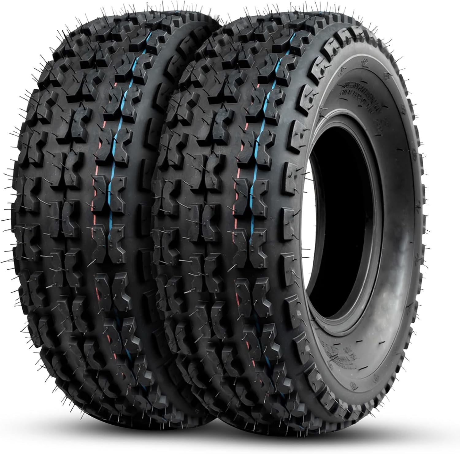 TRIPOWER Set of 4 ATV UTV Tires 25x8-12 Front & 25x10-12 Rear Tire, 6PR All Terrain Four Wheeler Tires 25x8x12 & 25x10x12 Sport Mud Trail Off-Road Tire, Tubeless