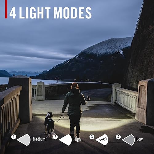 Miniatura 4 de Coast XT7R Linterna LED recargable de 1500 lúmenes con soporte magnético, enfoque deslizante y clip de bolsillo, color negro