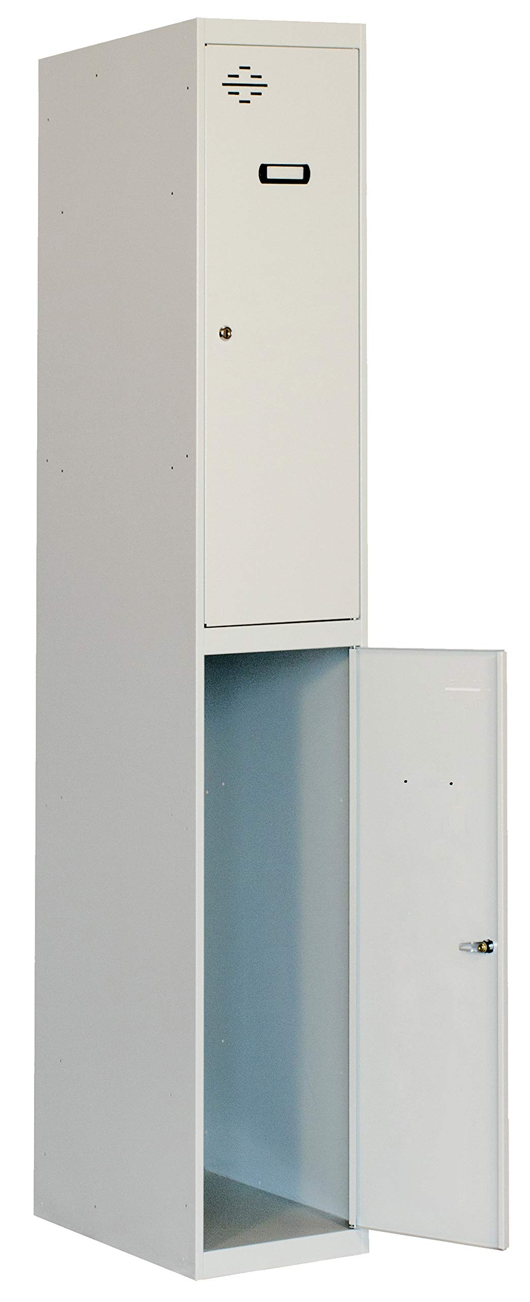 Simon Rack Vestiaire Métallique 2 Portes avec Clé, 1800x300x500 mm, Gris - Simonlocker
