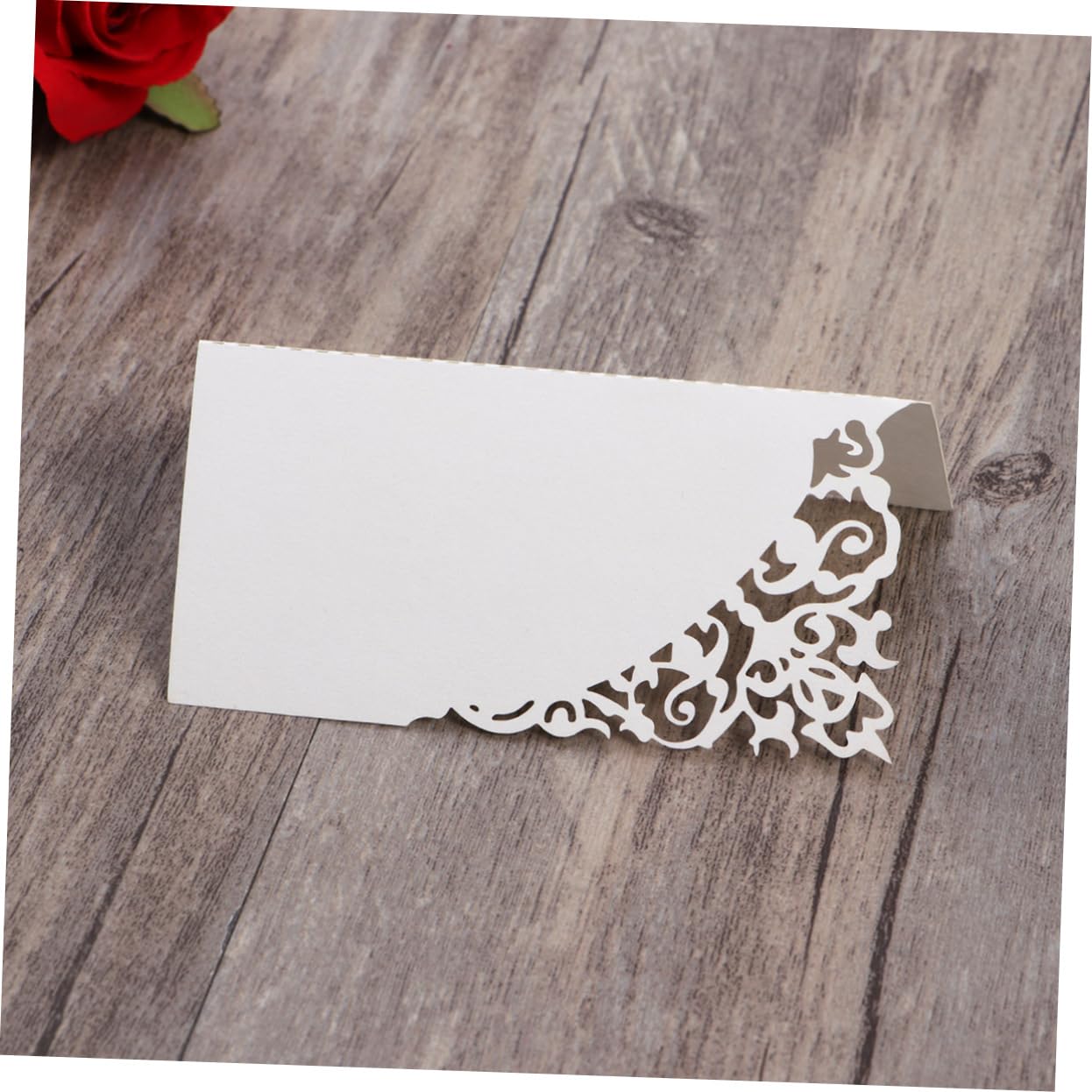 NUOBESTY 200stücke Hochzeitsplatzkarten Mit -ausschnitt Elegante Tischkarten Für Feierlichkeiten Namenskarten Für Hochzeiten Geburtstagsfeiern Und Veranstaltungen